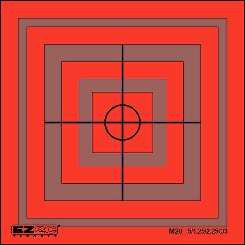 Load image into Gallery viewer, 100 EZ2C Mini Shooting Targets, Bright Fluorescent Self-Adhesive 3.5" x 3.5" USA MADE (Pack of 100)