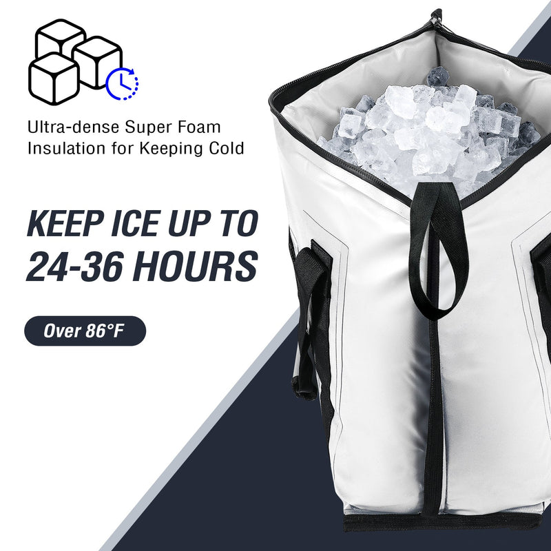 Load image into Gallery viewer, 45QT Fish Cooler Bag With Flat Bottom
