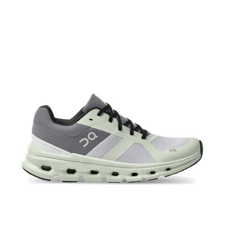 Women's On Cloudrunner, Frost/Aloe, 11 B Medium - Skoutley Outdoors LLC