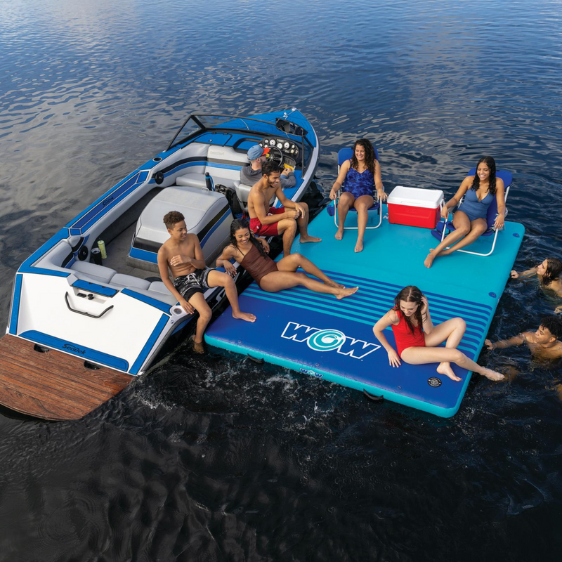 Load image into Gallery viewer, WOW Watersports 8'x5'x6" Drop Stitch Vacation Station Dock