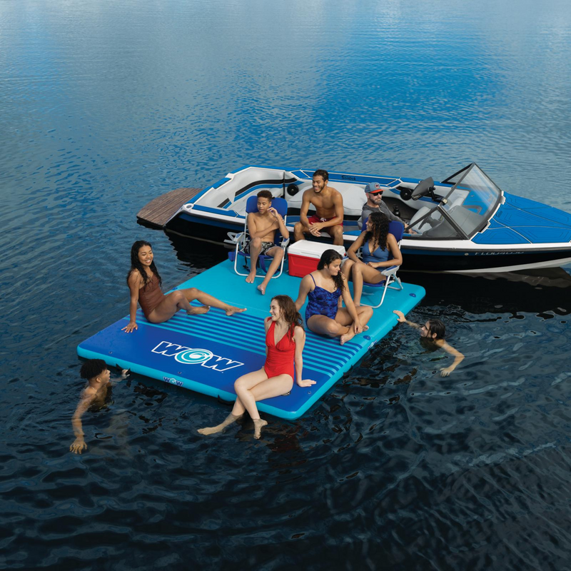 Load image into Gallery viewer, WOW Watersports 8'x5'x6" Drop Stitch Vacation Station Dock