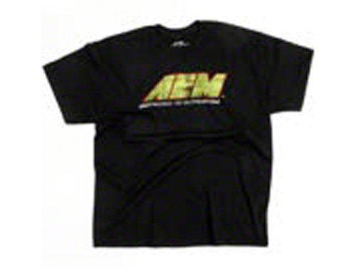 AEM Electronics T-Shirt; AEM Logo Distressed, Black - Xl 0DTTY