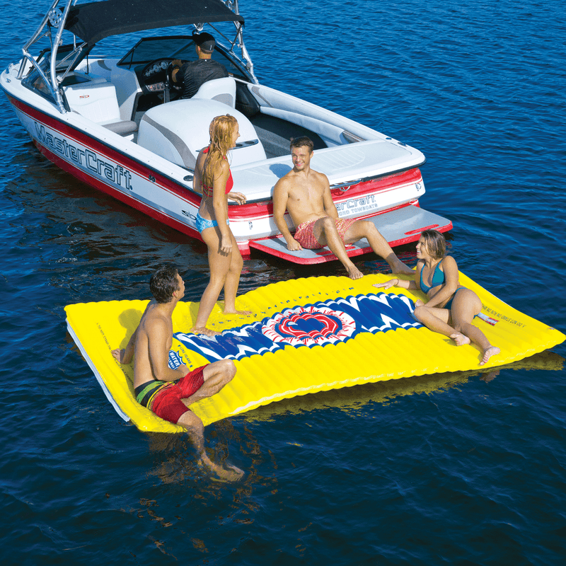 Load image into Gallery viewer, WOW Watersports Floating Pool and Lake Water Walkway and Lounge Red