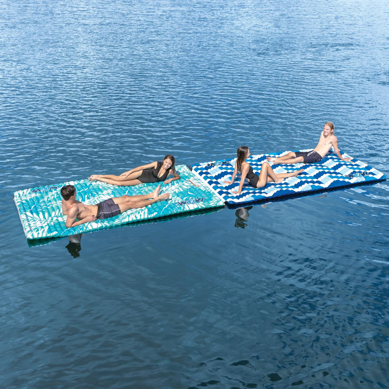 Load image into Gallery viewer, WOW Watersports Teal Palm Leaves Water Walkway