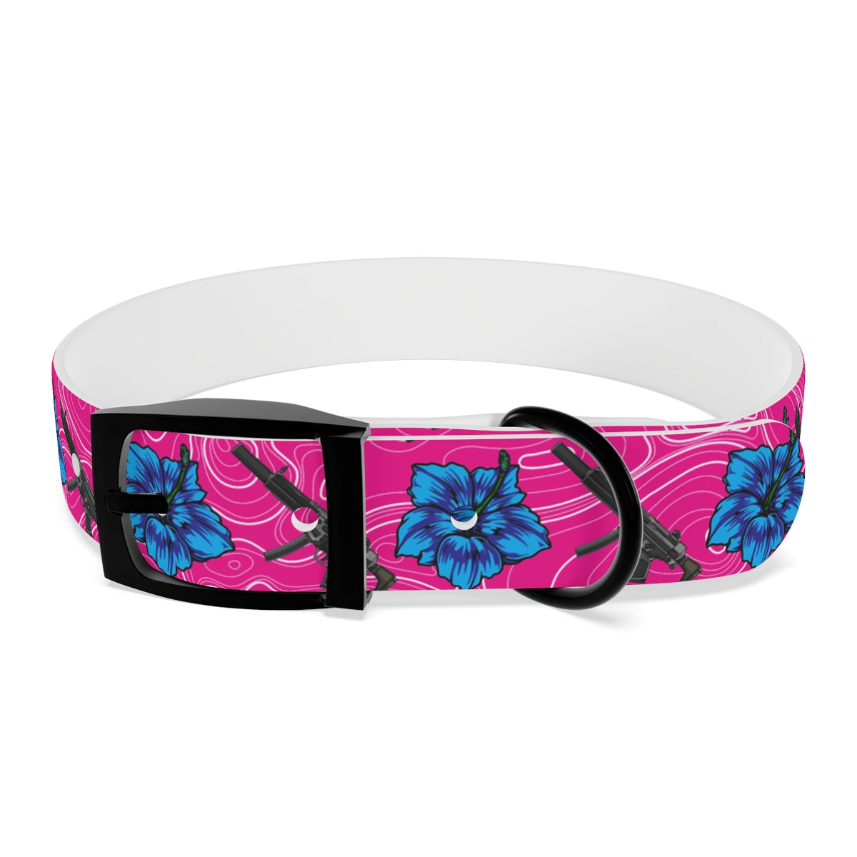Rad Palm High Capacity Hibiscus Dog Collar
