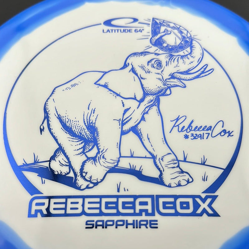 Load image into Gallery viewer, Gold Orbit Sapphire - Rebecca Cox 2024 Tour Series