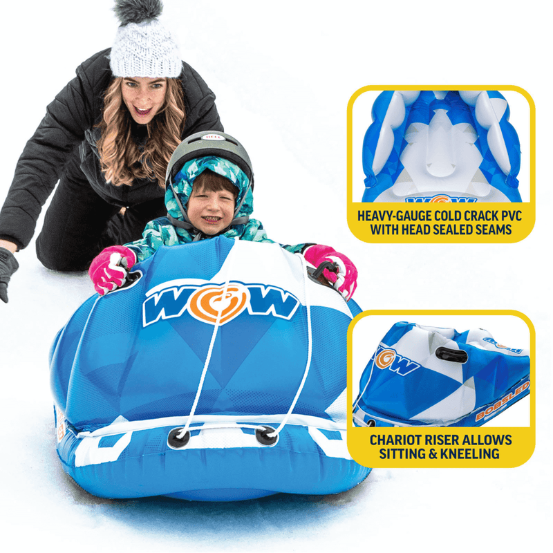 Load image into Gallery viewer, WOW Watersports Snow Tube Bobsled for Kids and Adults