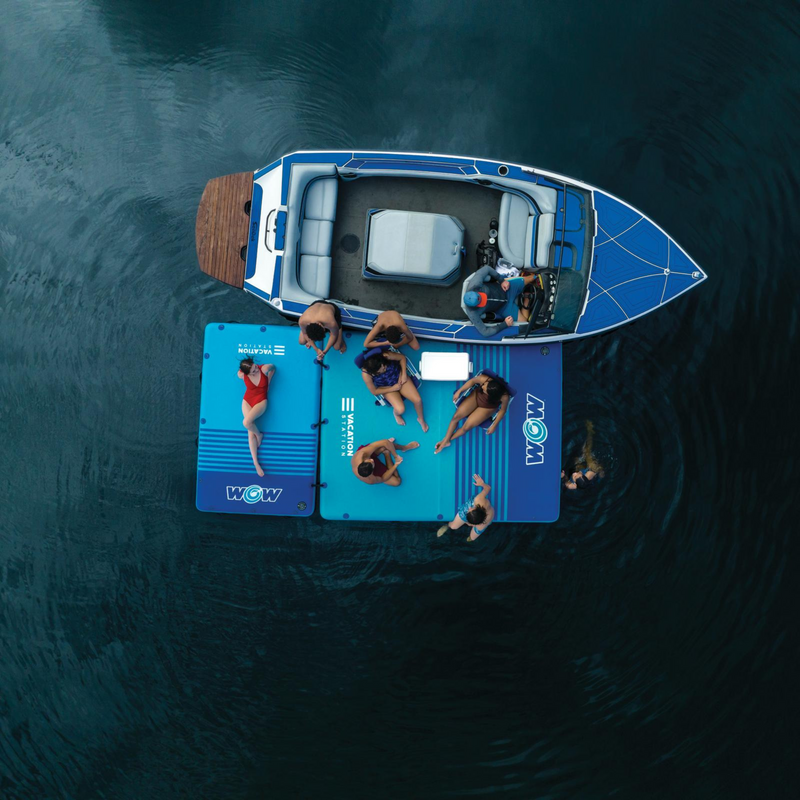 Load image into Gallery viewer, WOW Watersports 10'x8'x6" Drop Stitch Vacation Station Dock