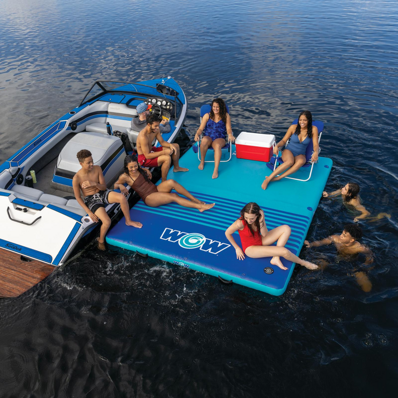 Load image into Gallery viewer, WOW Watersports 10'x8'x6" Drop Stitch Vacation Station Dock