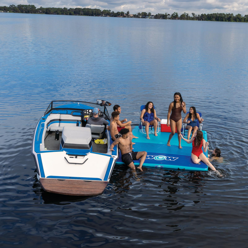 Load image into Gallery viewer, WOW Watersports 10'x8'x6" Drop Stitch Vacation Station Dock