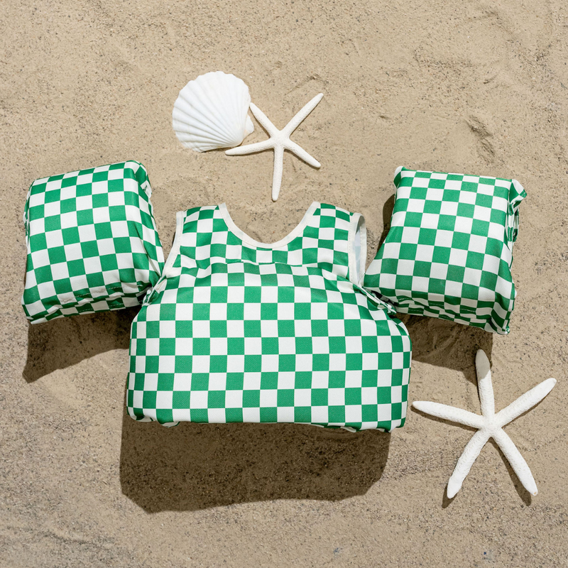 Load image into Gallery viewer, Green Checkered Kids Float