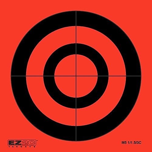 Load image into Gallery viewer, 25 EZ2C Mini Shooting Targets Bright Fluorescent Self-Adhesive 3.5"x3.5" (25 count)