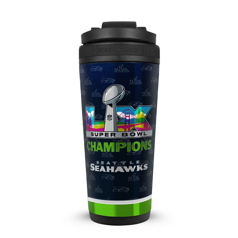 Load image into Gallery viewer, Seattle Seahawks Superbowl LX Champions 26oz Ice Shaker