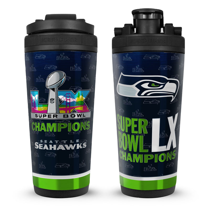 Load image into Gallery viewer, Seattle Seahawks Superbowl LX Champions 26oz Ice Shaker