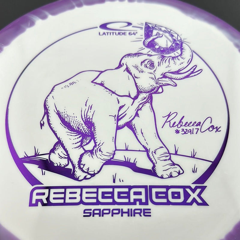 Load image into Gallery viewer, Gold Orbit Sapphire - Rebecca Cox 2024 Tour Series