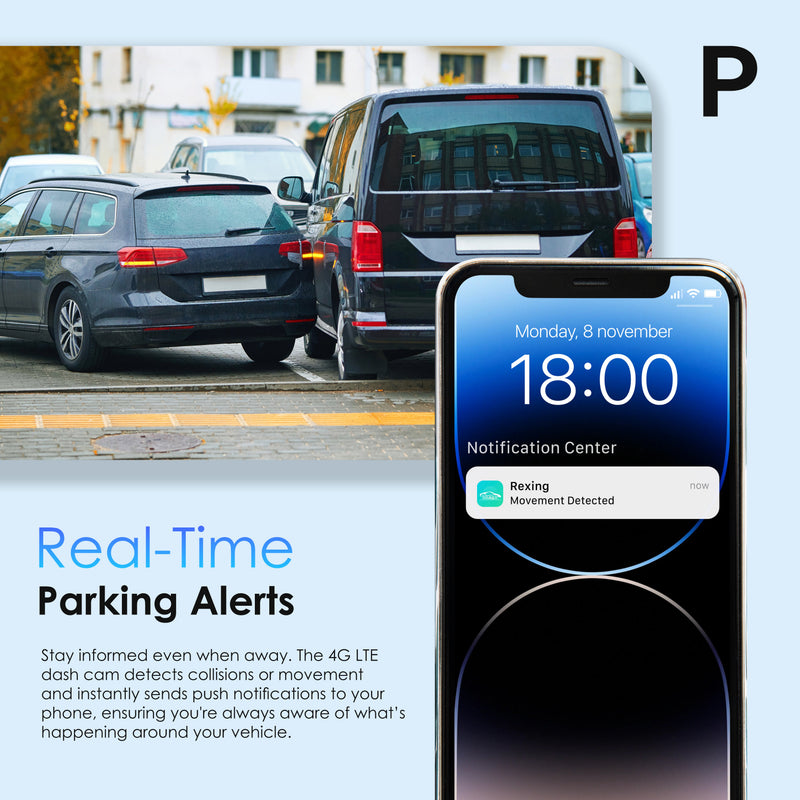 Load image into Gallery viewer, Rexing 4G LTE 2-Channel Dash Cam with GPS – 2.5K Front + 1080p Rear | Real-Time Remote Access & Alerts