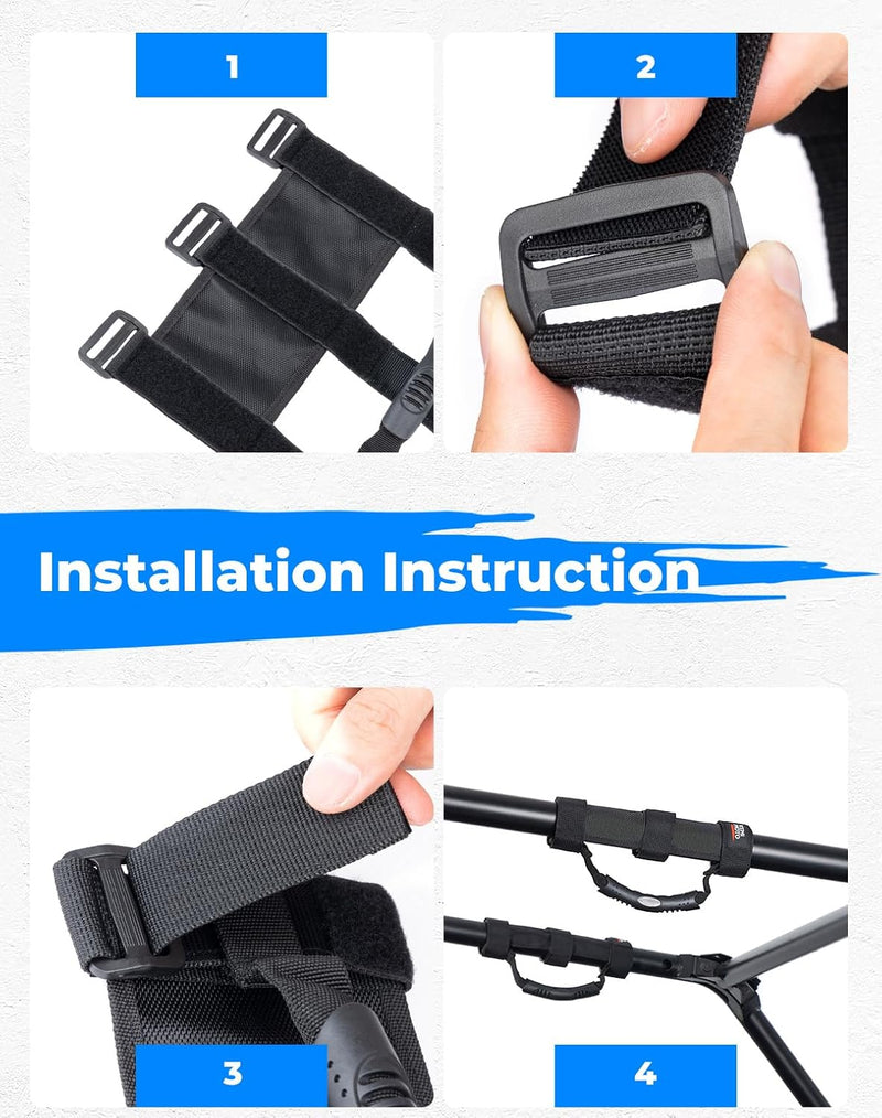 Load image into Gallery viewer, UTV Grab Handles for 1.5-2 inch Round Bar Cage (4 Packs)