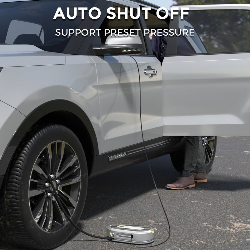 Load image into Gallery viewer, Retractable Car Tire Inflator