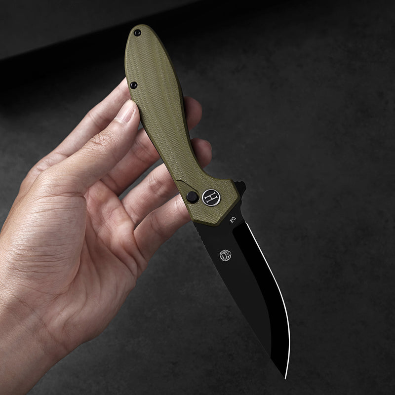 Load image into Gallery viewer, The Vector Folding Pocket Knife Giftset for Men and Women (Green and Black)