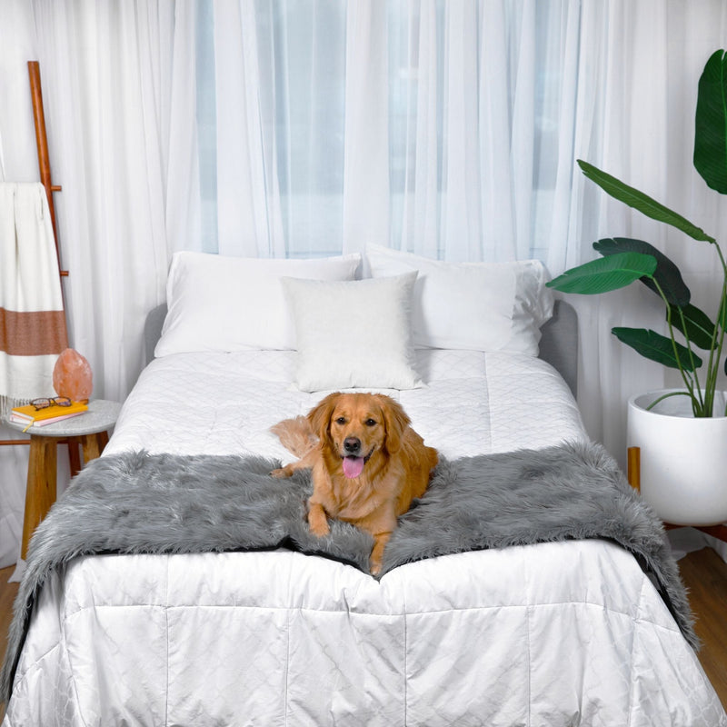Load image into Gallery viewer, PupProtector™ Waterproof Bed Runner - Charcoal Grey