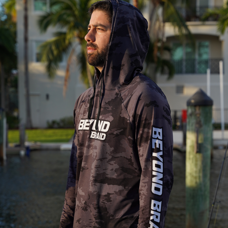Load image into Gallery viewer, Long Sleeve Hooded Performance Fishing Shirt