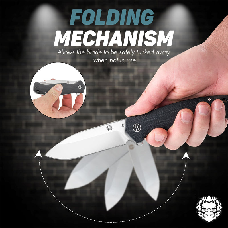 Load image into Gallery viewer, The Wild Trail Folding Pocket Knife Giftset for Men and Women (Silver and Black)