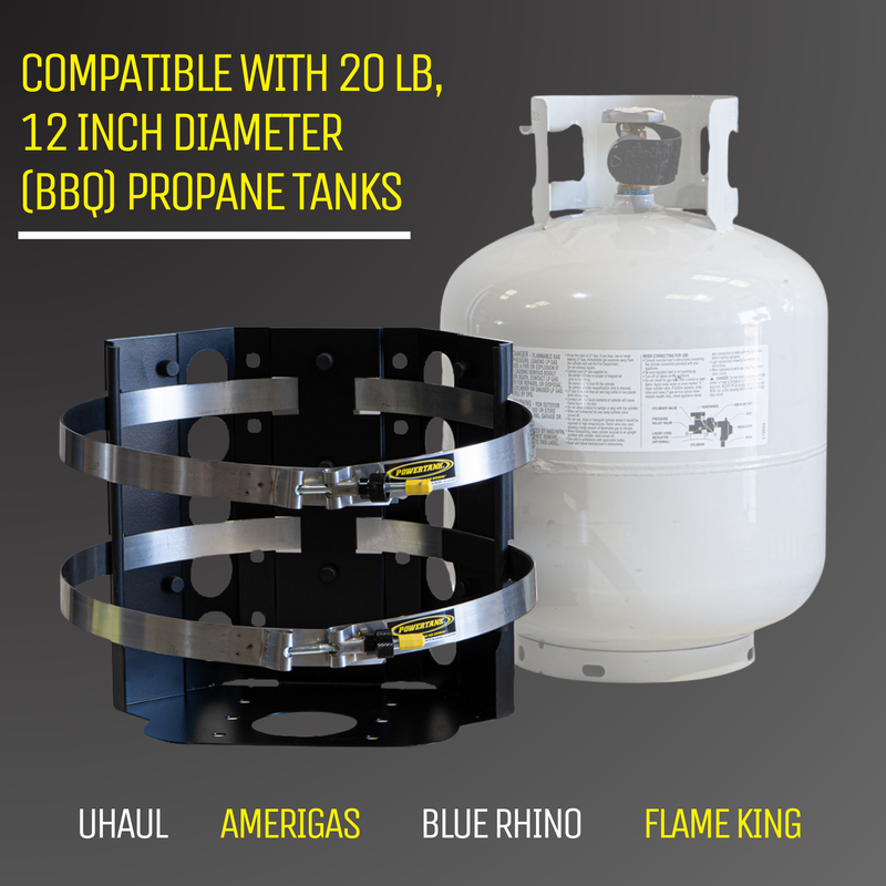 Load image into Gallery viewer, Sumatra MARINE Bracket for 20 lb. Steel BBQ Propane Tank