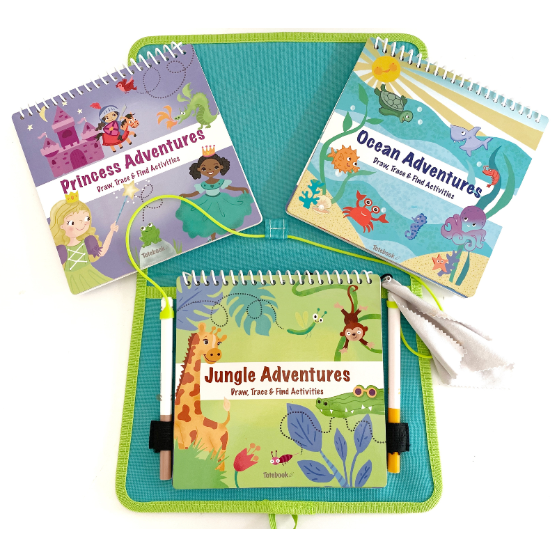 Load image into Gallery viewer, Totebook Kids Dry Erase Activity Kit - Set of 3 Books