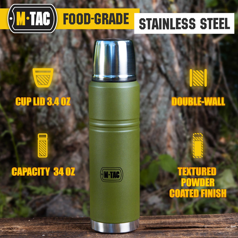 Load image into Gallery viewer, M-Tac Stainless Insulated Bottle 34 oz
