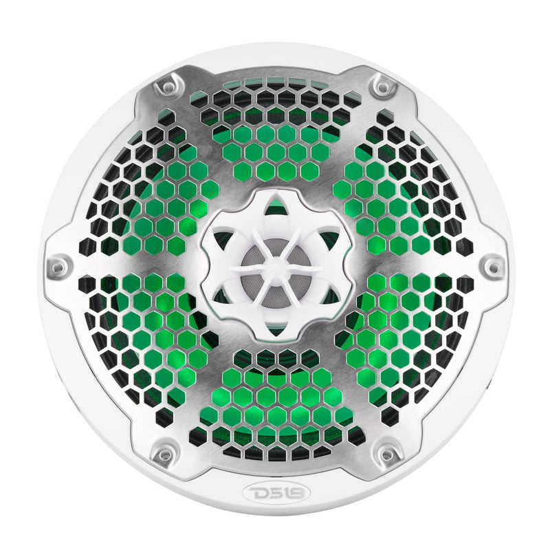 Load image into Gallery viewer, 8” Marine 2-Way Hybrid Speaker with RGB LED, Compression Driver and Neodymium Magnet | 350W RMS 4-Ohm