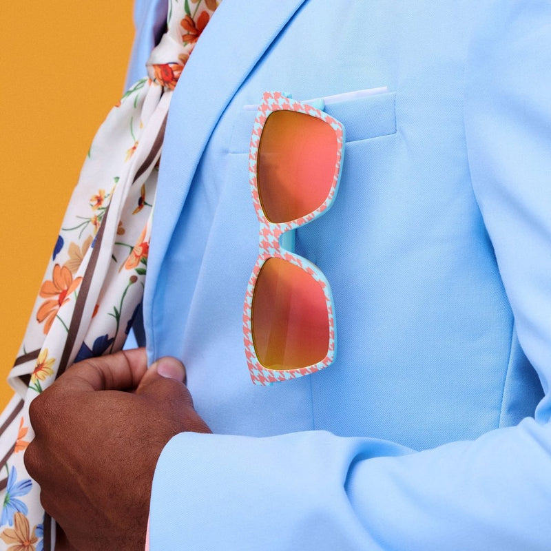 Load image into Gallery viewer, "The Truth About Houndstooth" Polarized Pop G Sunglasses