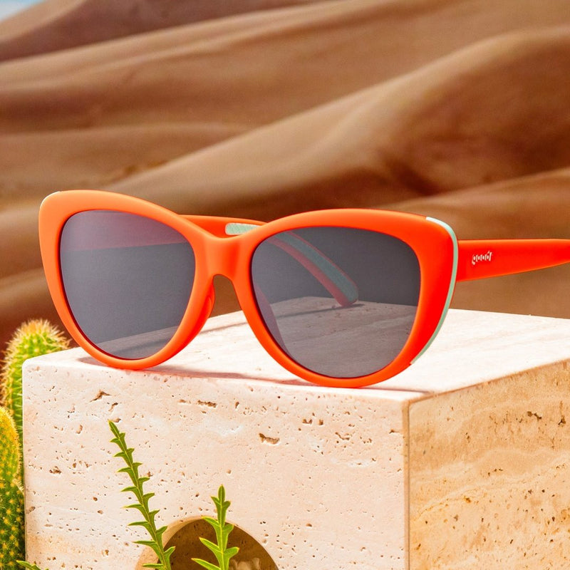Load image into Gallery viewer, "Ties Cherry Stem With Tongue" Orange Glam G Polarized Sunglasses