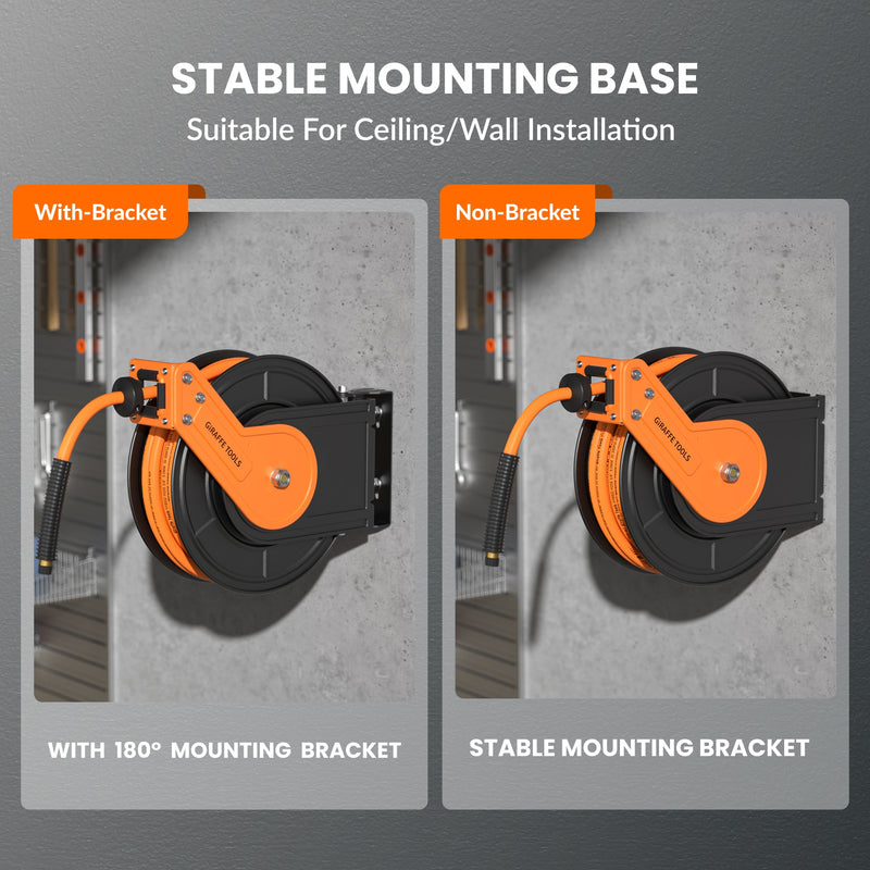 Load image into Gallery viewer, Retractable Air Hose Reel-Alloy Steel Reel-3/8in 25ft-50ft