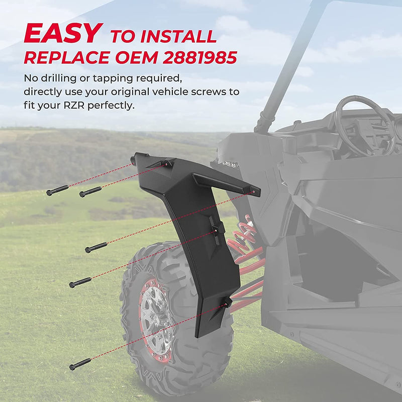 Load image into Gallery viewer, Extended Front Full Mud Flaps 2PCS for Polaris RZR XP 1000 / TURBO
