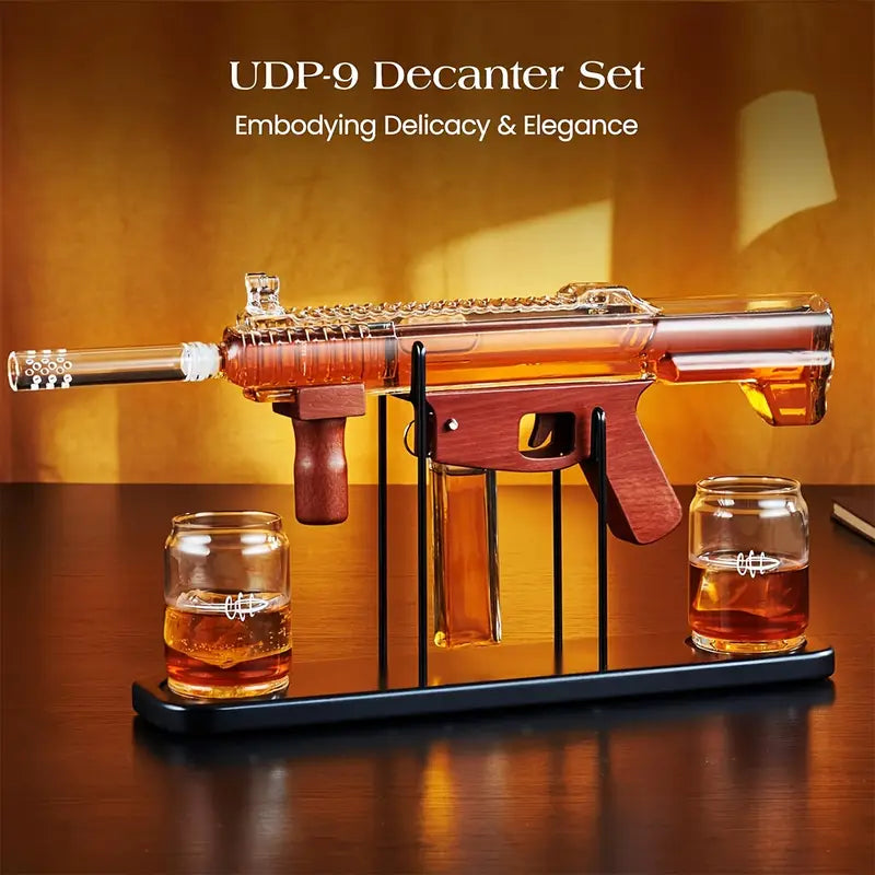 Load image into Gallery viewer, M-16 Machine Gun Whiskey Decanter Set