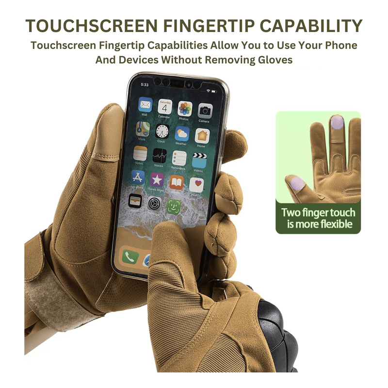 Load image into Gallery viewer, Tactical Military Airsoft Gloves for Outdoor Sports, Paintball, and Motorcycling with Touchscreen Fingertip Capability