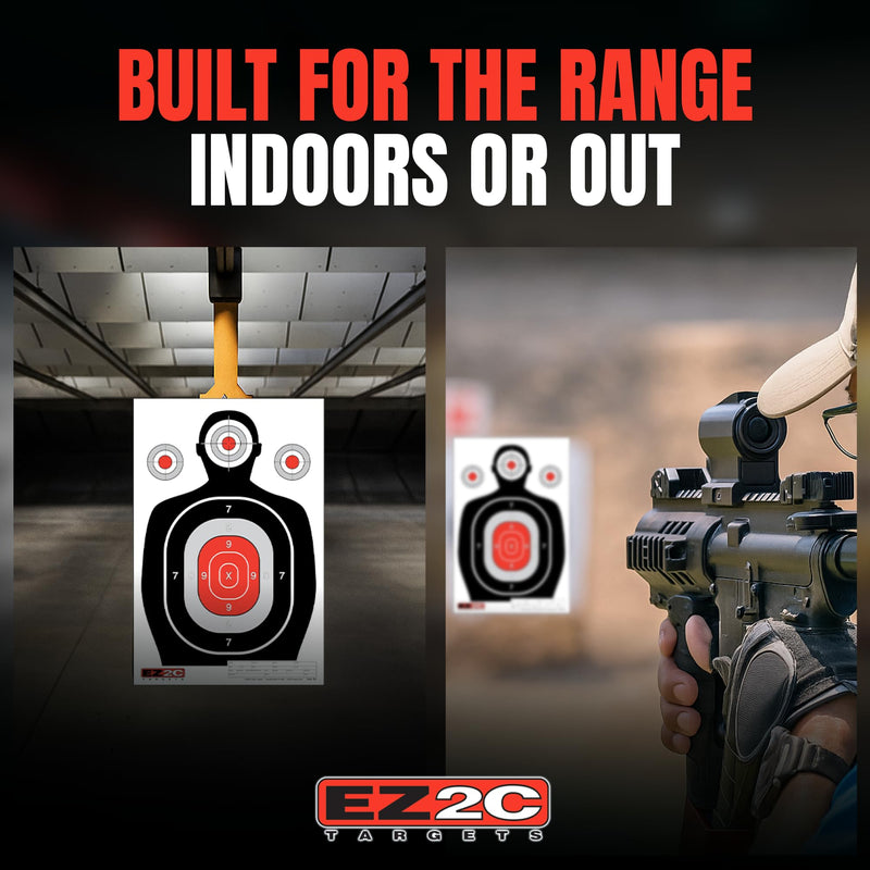 Load image into Gallery viewer, 50 EZ2C 12"x18" Silhouette Shooting Paper Target USA MADE Premium Targets for Range (Peel-Off Pad 50)