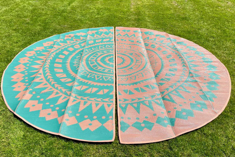 Load image into Gallery viewer, Boho Style Bell Tent Floor Matting Cover | 16' (5M)