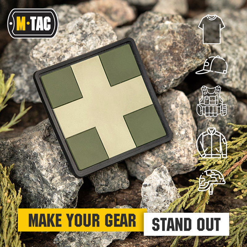 Load image into Gallery viewer, M-Tac patch Medic Cross Square PVC