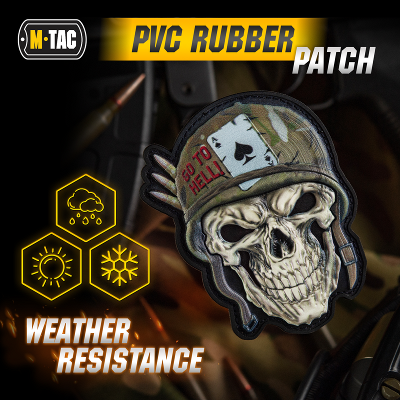 Load image into Gallery viewer, M-Tac Patch Skull in a Helmet PVC