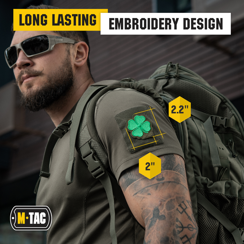 Load image into Gallery viewer, M-Tac Morale Patch Clover - Tactical Embroidered Military Badge with Hook Fastener Backing