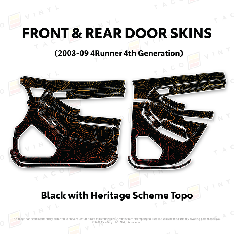 Load image into Gallery viewer, 2003-2009 4Runner Door Skins