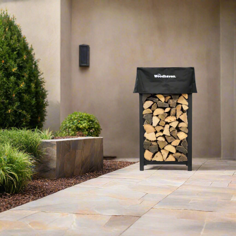 Load image into Gallery viewer, 4 ft Tall x 2 ft Wide Steel Firewood Rack Woodhaven