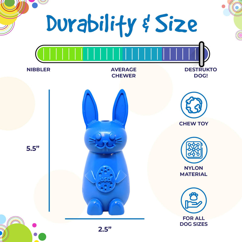 Load image into Gallery viewer, Bunny Nylon Chew Toy for Aggressive Chewers | Durable & USA Made