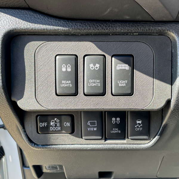 Load image into Gallery viewer, No Cut Base Switch Panel for 3 Short Switches (Tacoma Double Cab)