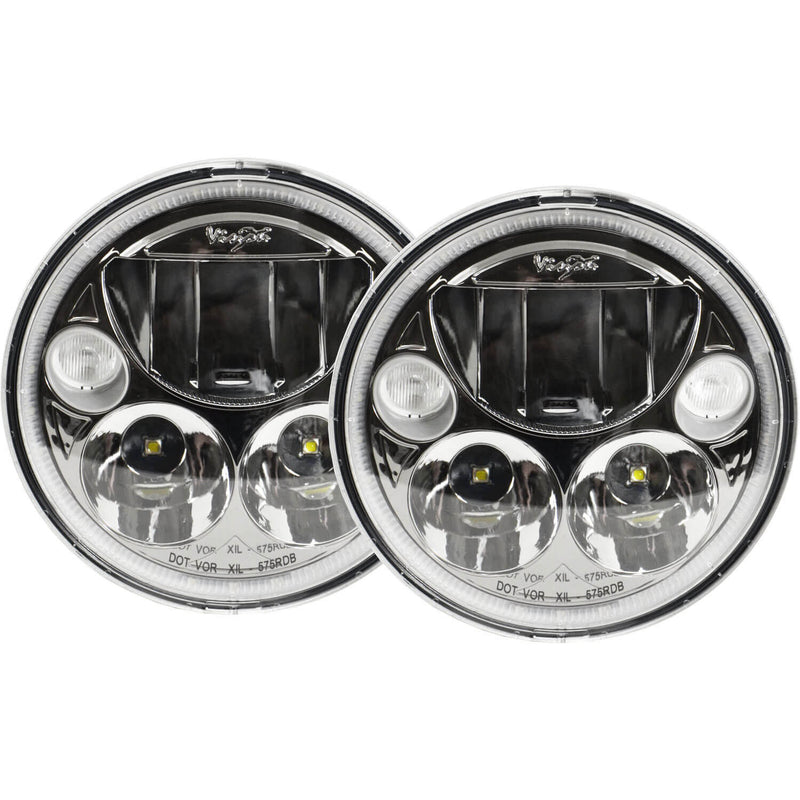 Load image into Gallery viewer, 5.75" VX Series LED Headlight Kit - Black Chrome | White Halo
