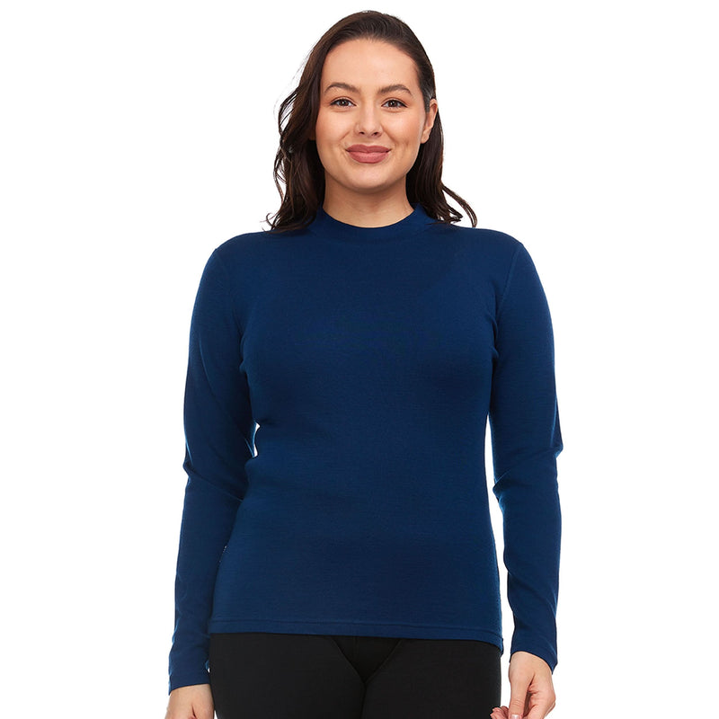 Load image into Gallery viewer, Women's Midweight Merino Wool Mock Neck | 100% Merino Wool
