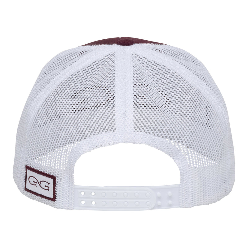 Load image into Gallery viewer, Maroon Cap | White MeshBack