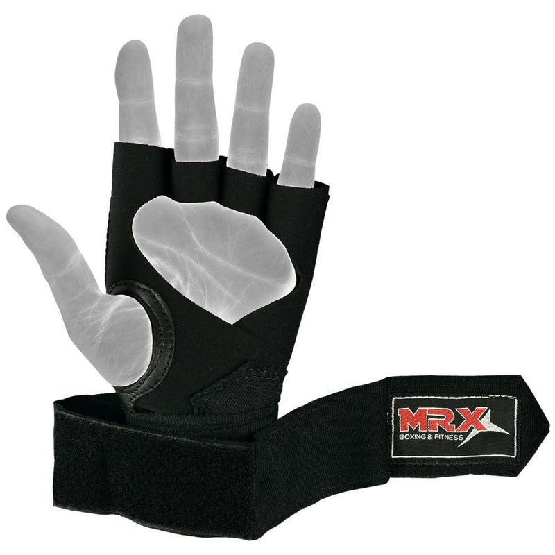 Load image into Gallery viewer, MRX Neoprene Gel Gloves With Wraps Red