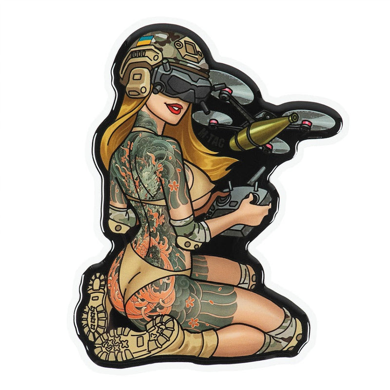 Load image into Gallery viewer, M-Tac Morale Sticker Tactical Girl